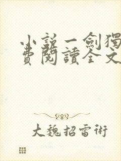小说一剑独尊免费阅读全文