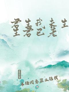 君生我未生 我生君已老