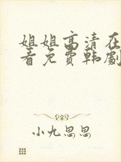 姐姐高清在线观看免费韩剧