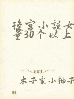后宫小说女主数量30个以上