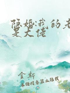 隐婚:我的老公是大佬
