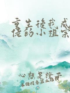 重生后我成了大佬的小祖宗小说最新