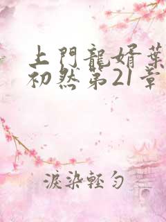 上门龙婿叶辰萧初然第21章