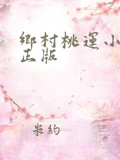 乡村桃运小傻医正版