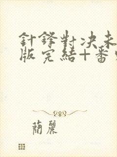 针锋对决未删减版完结+番外txt