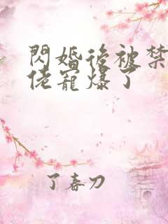 闪婚后被禁欲大佬宠爆了