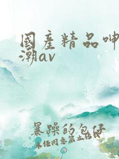 国产精品呻吟高潮av