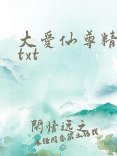 大爱仙尊精校版txt