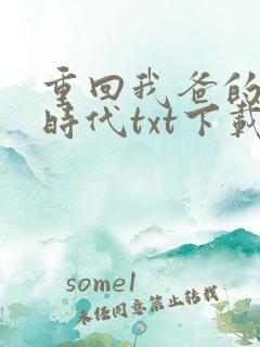 重回我爸的高中时代txt下载
