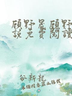 顾野晟顾野晟小说免费阅读全文