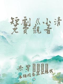 短剧《小清欢》免费观看