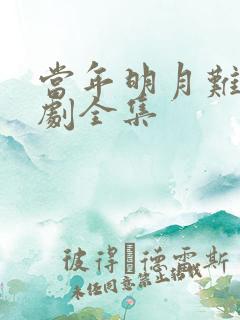 当年明月难寻短剧全集