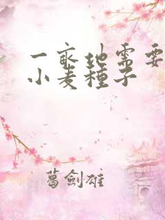 一亩地需要多少小麦种子