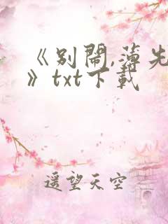 《别闹,薄先生》txt下载