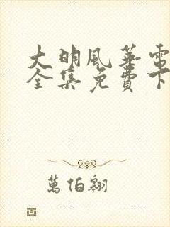 大明风华电视剧全集免费下载
