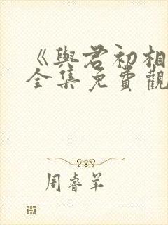 《与君初相识》全集免费观看