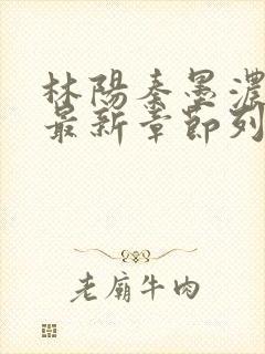林阳秦墨浓小说最新章节列表