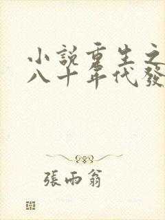 小说重生之回到八十年代发家致富