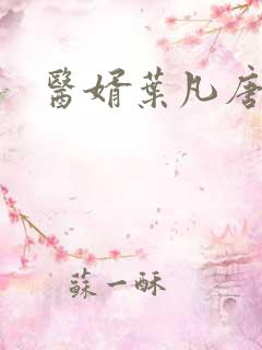 医婿叶凡唐若雪