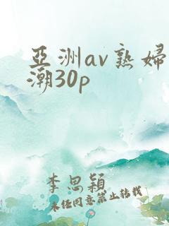 亚洲av熟妇高潮30p