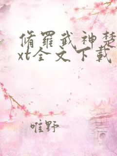 修罗武神楚枫txt全文下载