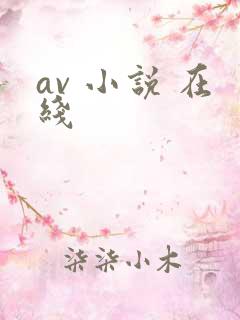 av 小说 在线