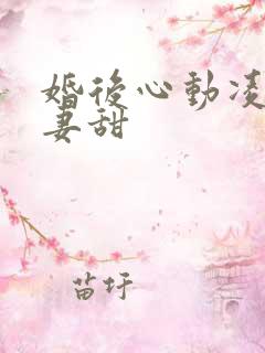 婚后心动凌总追妻甜