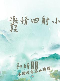 激情四射小说片段