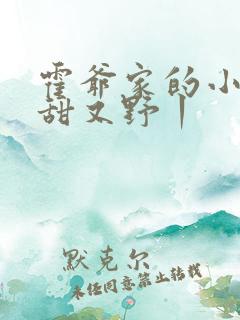 霍爷家的小祖宗甜又野丨