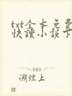 txt全本免费快读小说下载