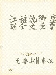 江稚沈卿尘的小说全文免费阅读