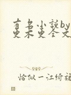 有名小说by木更木更全文阅读笔趣阁