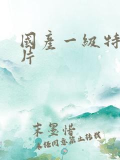 国产一级特黄大片