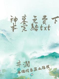 神墓免费下载全本完结txt