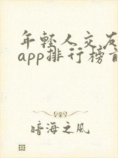 年轻人交友软件app排行榜前十名