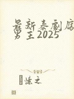 最新泰剧腐剧双男主2025