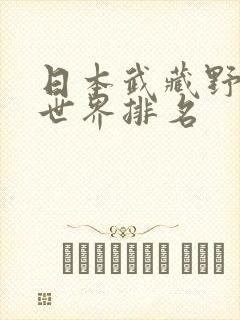 日本武藏野大学世界排名