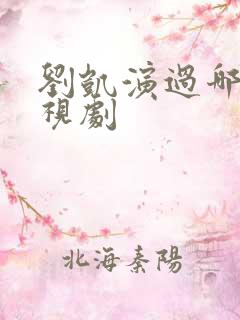 刘凯演过哪些电视剧