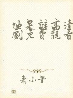他是谁高清电视剧免费观看完整版
