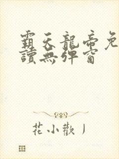 霸天龙帝免费阅读无弹窗