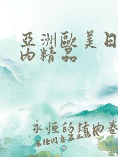 亚洲欧美日韩国内精品