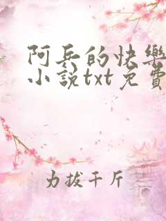 阿兵的快乐生活小说txt免费