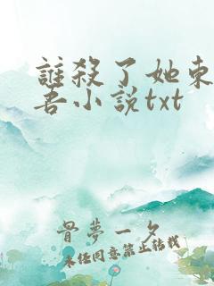 谁杀了她东野圭吾小说txt