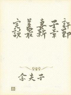 完美妻子许晴小说最新章节更新时间