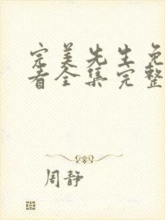 完美先生免费观看全集完整版高清