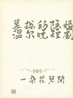 慕总的隐婚罪妻温尔晚短剧