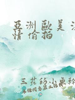 亚洲 欧美 激情 偷拍