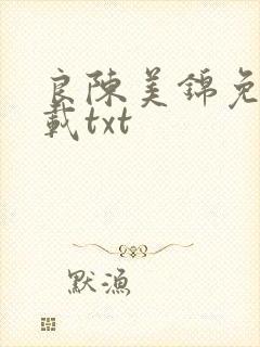 良陈美锦免费下载txt