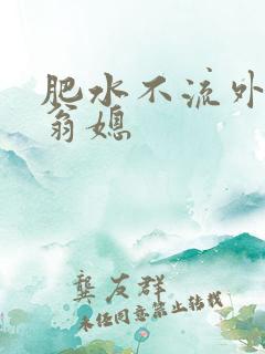 肥水不流外人田翁媳