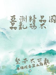 亚洲精品国产精品乱码不